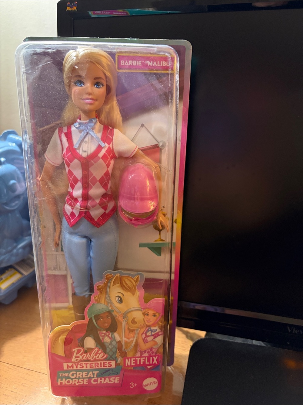 Barbie Pastel Equestrian Doll with Pink Helmet